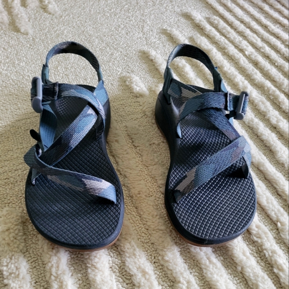 Chaco Blue Sandals with Adjustable Straps and Sturdy Sole Size 8